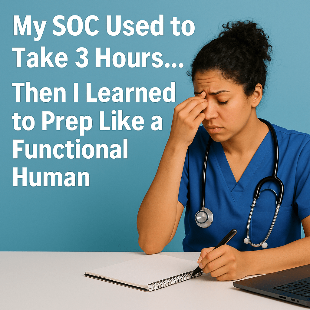 My SOC Used to Take 3 Hours… Then I Learned to Prep Like a Functional&nbsp;Human